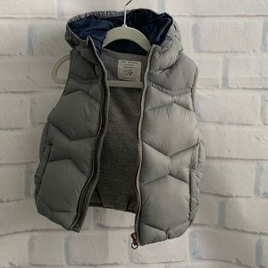 Zara toddler boys puffy vest